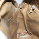 CELINE Macadam Canvas Shoulder Bag Beige Auth 105489-20