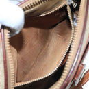 CELINE Macadam Canvas Shoulder Bag Beige Auth 105489-21