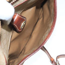 CELINE Macadam Canvas Shoulder Bag Beige Auth 105489-22