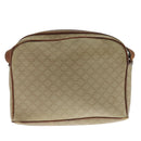 CELINE Macadam Canvas Shoulder Bag Beige Auth 105489-2