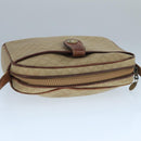 CELINE Macadam Canvas Shoulder Bag Beige Auth 105489-6