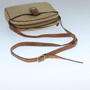 CELINE Macadam Canvas Shoulder Bag Beige Auth 105489-7