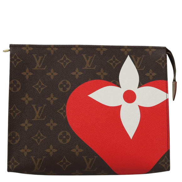 LOUIS VUITTON Monogram Game On Poche Toilette 26 Pouch M80282 LV Auth 105528S