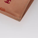 CHANEL Chain COCO Tote Bag Canvas Pink Gold CC Auth 105536-16