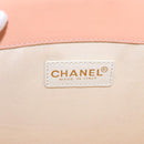 CHANEL Chain COCO Tote Bag Canvas Pink Gold CC Auth 105536-17