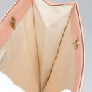 CHANEL Chain COCO Tote Bag Canvas Pink Gold CC Auth 105536-11