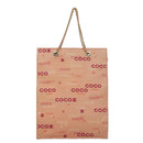 CHANEL Chain COCO Tote Bag Canvas Pink Gold CC Auth 105536-13