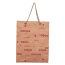 CHANEL Chain COCO Tote Bag Canvas Pink Gold CC Auth 105536-2