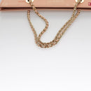 CHANEL Chain COCO Tote Bag Canvas Pink Gold CC Auth 105536-7