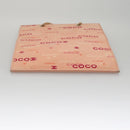 CHANEL Chain COCO Tote Bag Canvas Pink Gold CC Auth 105536-5