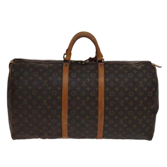 LOUIS VUITTON Monogram Keepall 60 Boston Bag M41422 LV Auth 105538