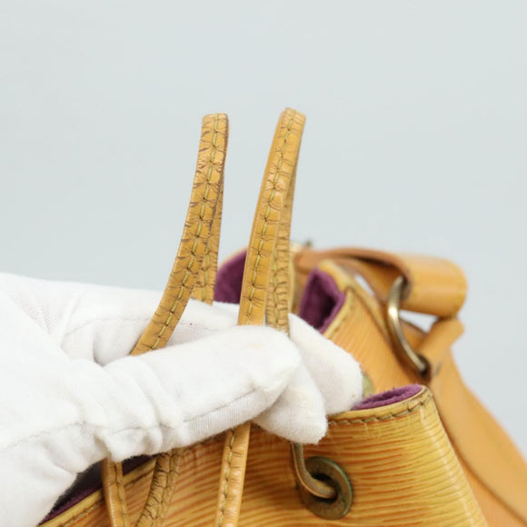 LOUIS VUITTON Epi Petit Noe Shoulder Bag Yellow M44102 LV Auth 105603