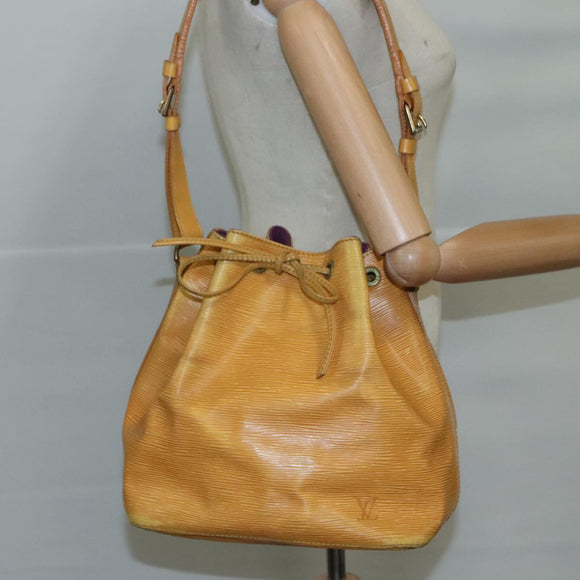 LOUIS VUITTON Epi Petit Noe Shoulder Bag Yellow M44102 LV Auth 105603