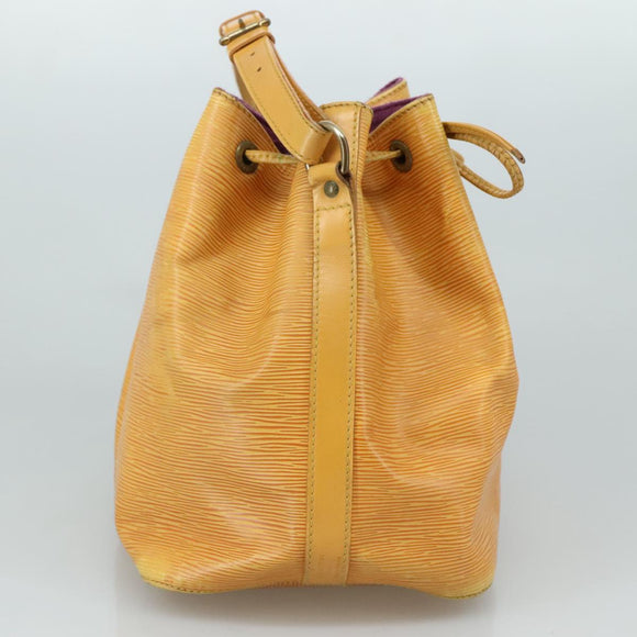 LOUIS VUITTON Epi Petit Noe Shoulder Bag Yellow M44102 LV Auth 105603