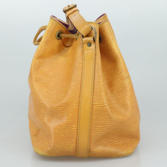 LOUIS VUITTON Epi Petit Noe Shoulder Bag Yellow M44102 LV Auth 105603