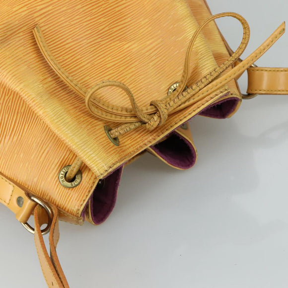 LOUIS VUITTON Epi Petit Noe Shoulder Bag Yellow M44102 LV Auth 105603