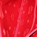 MCM Vicetos Logogram Clutch Bag PVC Red Auth 105618-10