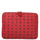 MCM Vicetos Logogram Clutch Bag PVC Red Auth 105618-13