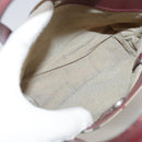 BURBERRY Nova Check Hand Bag PVC Leather Beige Auth 105625-11