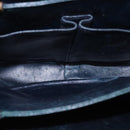 CELINE C Sulky Shoulder Bag Canvas Leather Navy Auth 105626-11