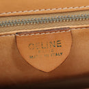 CELINE Macadam Canvas Hand Bag PVC Leather Brown Gold Auth 105628V-19