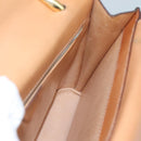 CELINE Macadam Canvas Hand Bag PVC Leather Brown Gold Auth 105628V-20