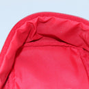 Burberrys Nova Check Hand Bag Canvas Leather Beige Red Silver Auth 105641V-18