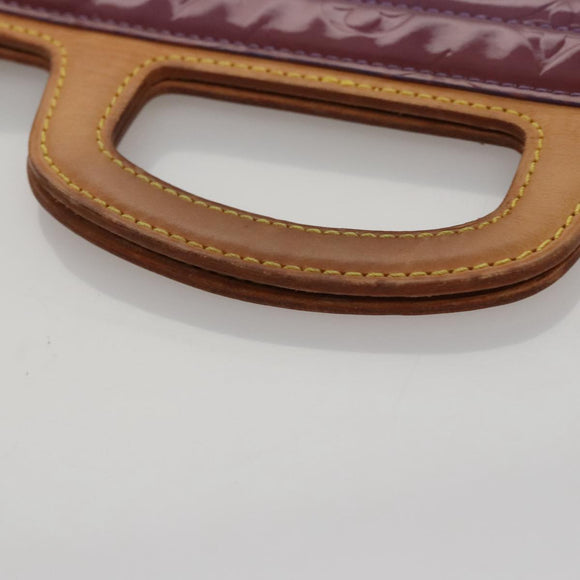 LOUIS VUITTON Monogram Vernis Stanton Tote Bag Purple Viole M91079 Auth 105668
