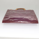 LOUIS VUITTON Monogram Vernis Stanton Tote Bag Purple Viole M91079 Auth 105668-5