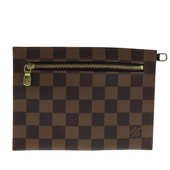 LOUIS VUITTON Damier Ebene Clifton Pouch N51149 LV Auth 105674
