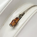 GUCCI Bamboo Backpack Leather White Auth 105680-18