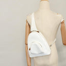 GUCCI Bamboo Backpack Leather White Auth 105680-23