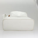 GUCCI Bamboo Backpack Leather White Auth 105680-5