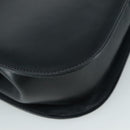 Salvatore Ferragamo Hand Bag Leather 2way Black Gold Auth 105702-17