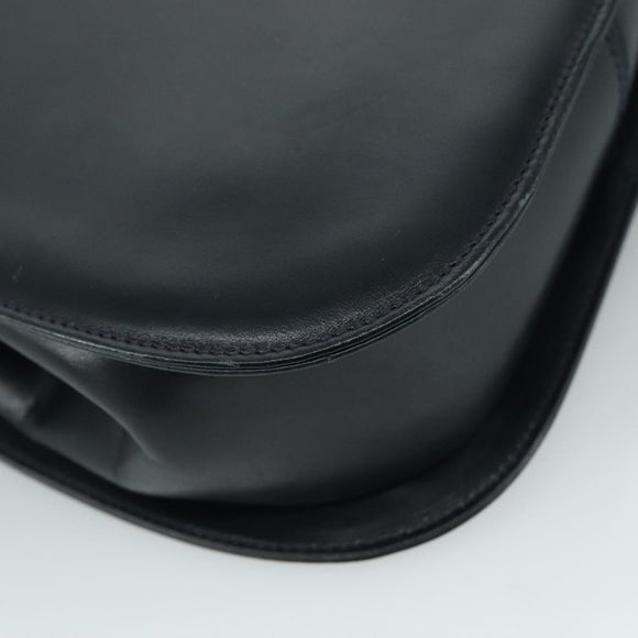 Salvatore Ferragamo Hand Bag Leather 2way Black Gold Auth 105702
