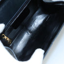 Salvatore Ferragamo Hand Bag Leather 2way Black Gold Auth 105702-9