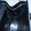 Salvatore Ferragamo Hand Bag Leather 2way Black Gold Auth 105702-21