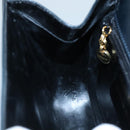 Salvatore Ferragamo Hand Bag Leather 2way Black Gold Auth 105702-22