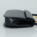 Salvatore Ferragamo Hand Bag Leather 2way Black Gold Auth 105702-3