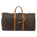 LOUIS VUITTON Monogram Keepall Bandouliere 60 Boston Tasche M41412 LV Auth 105725-2