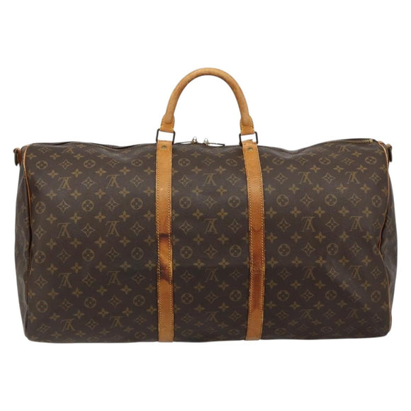 LOUIS VUITTON Monogram Keepall Bandouliere 60 Boston Tasche M41412 LV Auth 105725