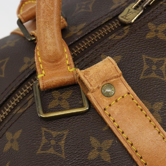 LOUIS VUITTON Monogram Keepall Bandouliere 60 Boston Tasche M41412 LV Auth 105725