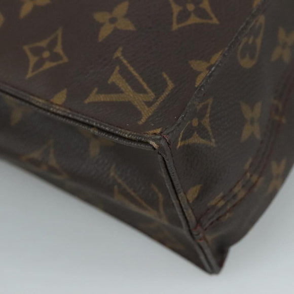 LOUIS VUITTON Monogram Sac Plat Hand Bag M51140 LV Auth 105727