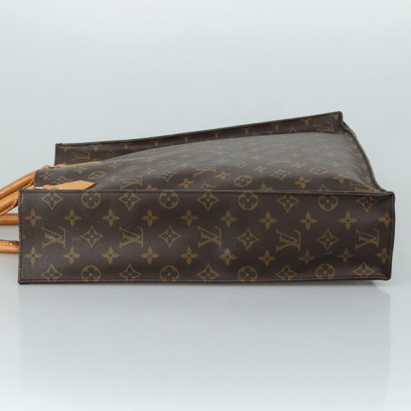 LOUIS VUITTON Monogram Sac Plat Hand Bag M51140 LV Auth 105727