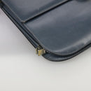 CELINE Shoulder Bag Leather Blue Auth 105737-15