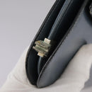 CELINE Shoulder Bag Leather Blue Auth 105737-9