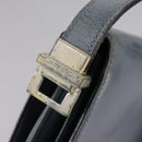 CELINE Shoulder Bag Leather Blue Auth 105737-10