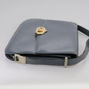 CELINE Shoulder Bag Leather Blue Auth 105737-4
