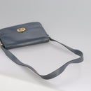 CELINE Shoulder Bag Leather Blue Auth 105737-7