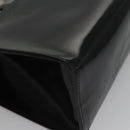 Salvatore Ferragamo Hand Bag Patent Leather Black Gold Auth 105756-9